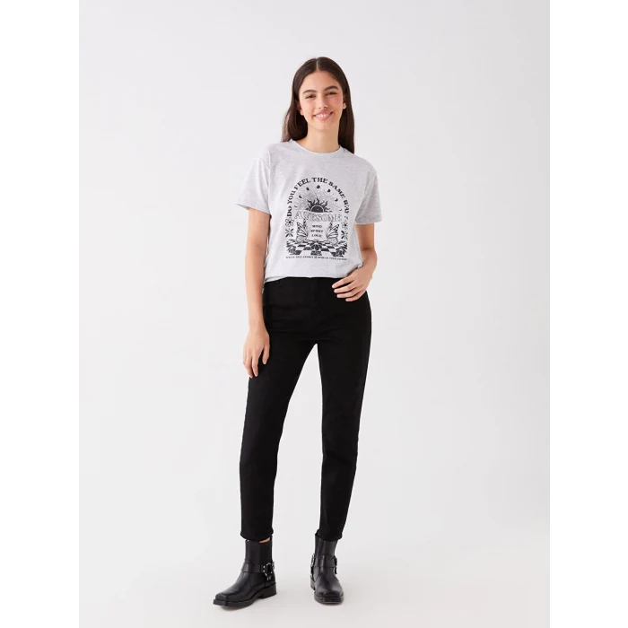 LCW Jeans SİYAH Slim Mom Kadın Jean Pantolon