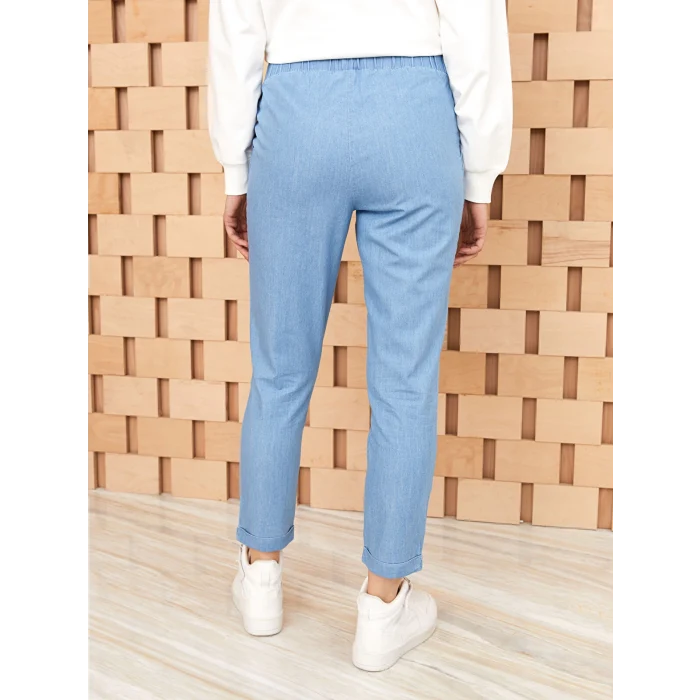 LCW Modest İNDİGO Kadın Slouchy Düz Jean Pantolon