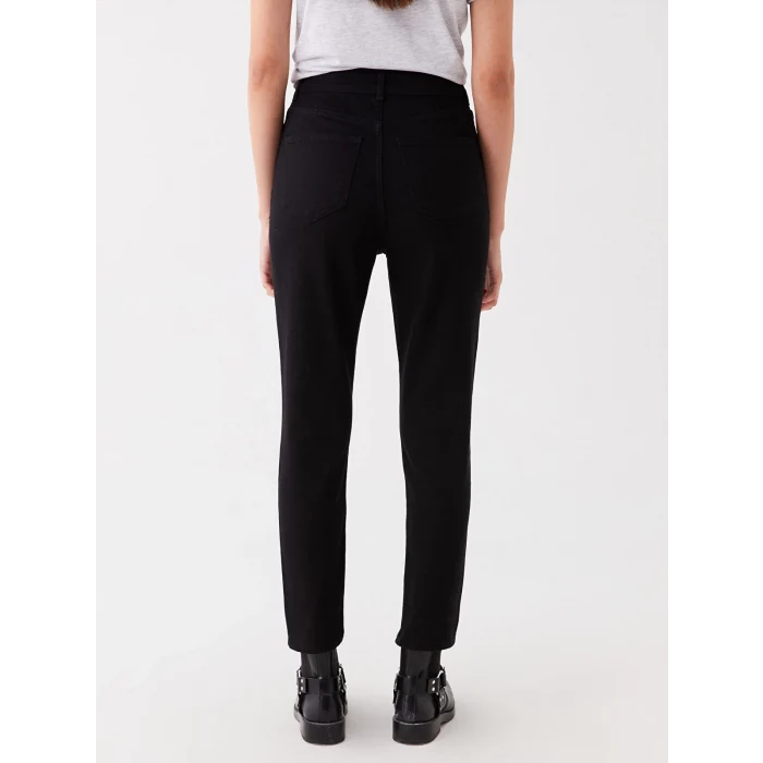 LCW Jeans SİYAH Slim Mom Kadın Jean Pantolon