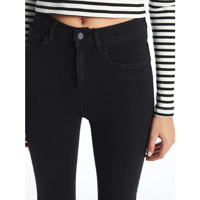 LCW Jeans SİYAH Jüpiter Süper Skinny Fit Kadın Jean Pantolon
