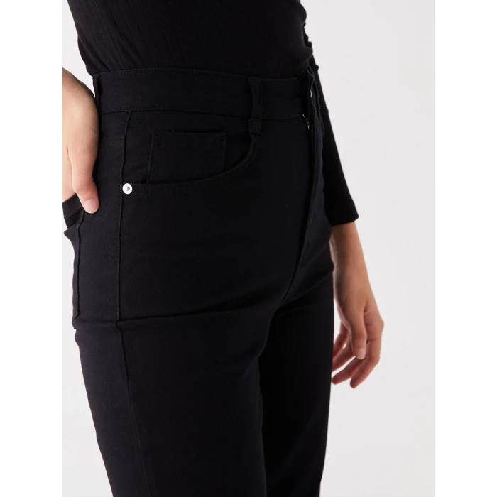 LCW Jeans SİYAH Mom Fit Kadın Jean Pantolon