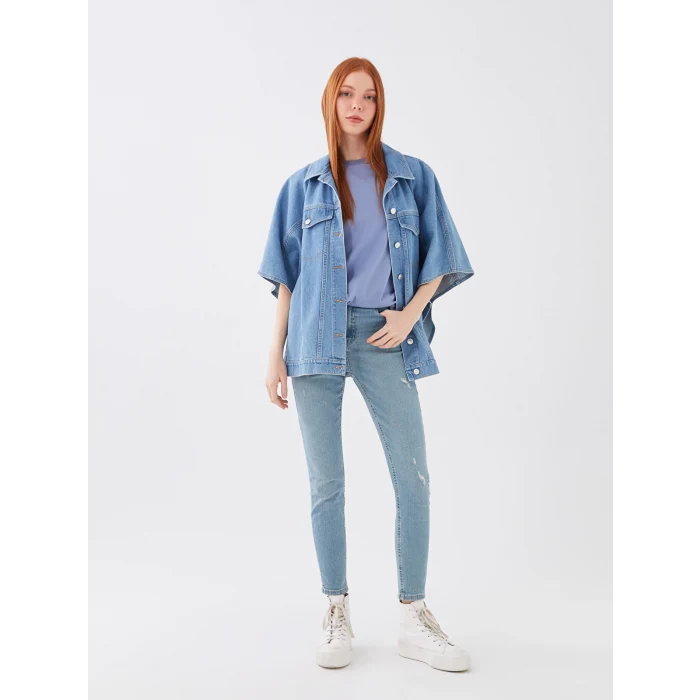 LCW Jeans İNDİGO Yüksek Bel Jüpiter Süper Skinny Fit Kadın Jean Pantolon