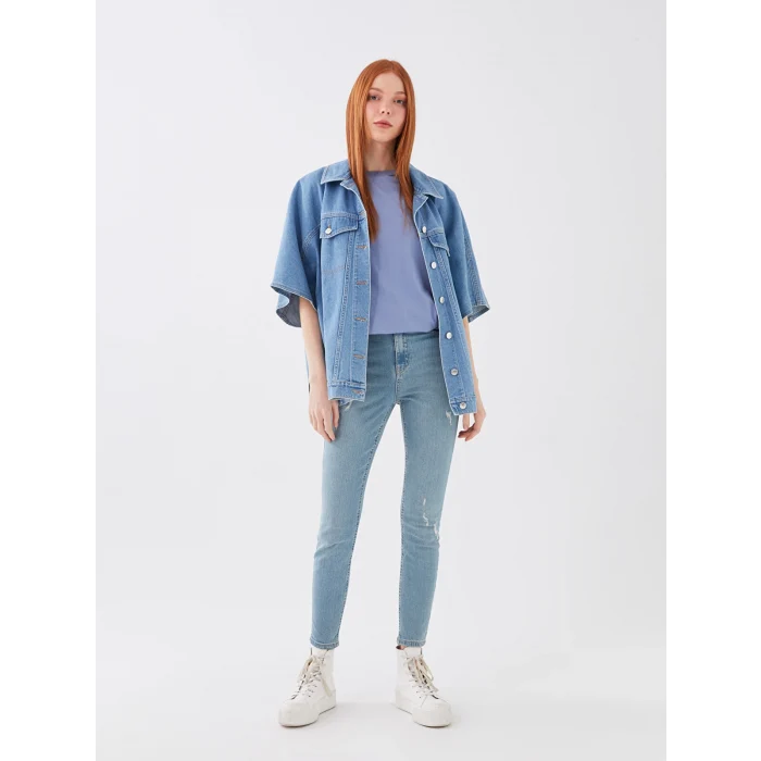 LCW Jeans İNDİGO Yüksek Bel Jüpiter Süper Skinny Fit Kadın Jean Pantolon