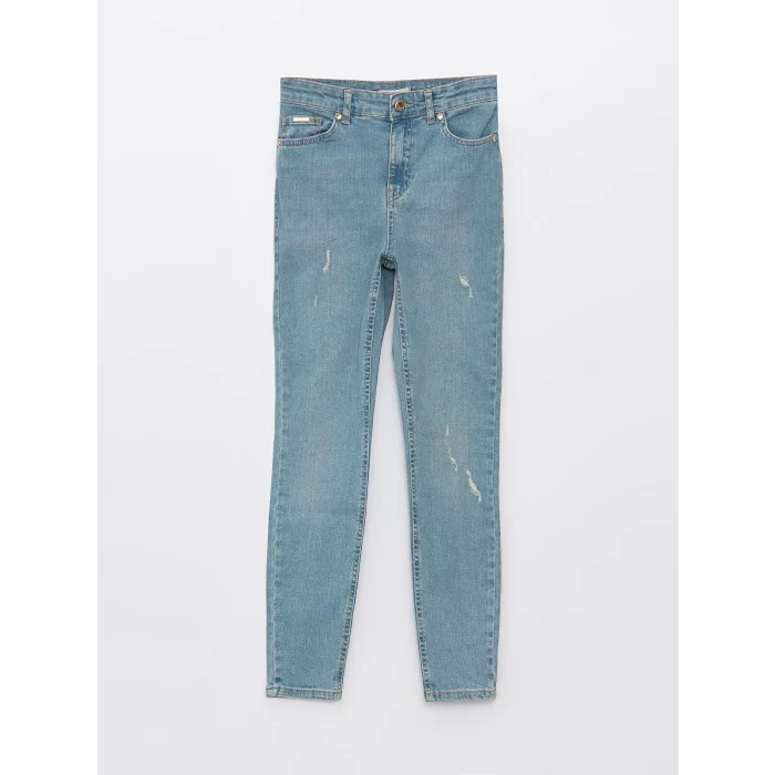 LCW Jeans İNDİGO Yüksek Bel Jüpiter Süper Skinny Fit Kadın Jean Pantolon