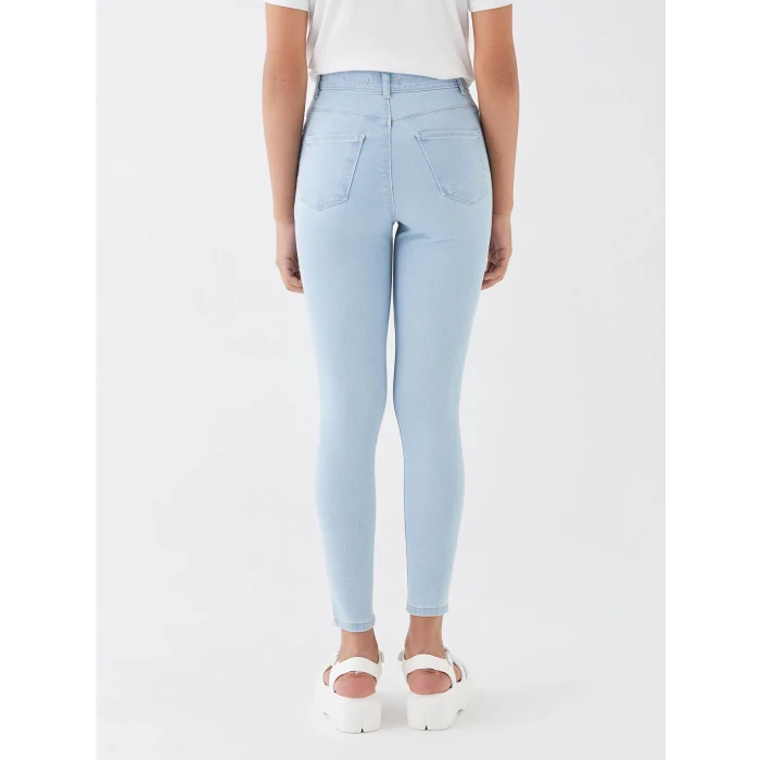 LCW Jeans İNDİGO Yüksek Bel Jüpiter Süper Skinny Fit Kadın Jean Pantolon