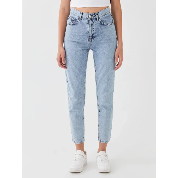 LCW Jeans İNDİGO Mom Fit Kadın Jean Pantolon