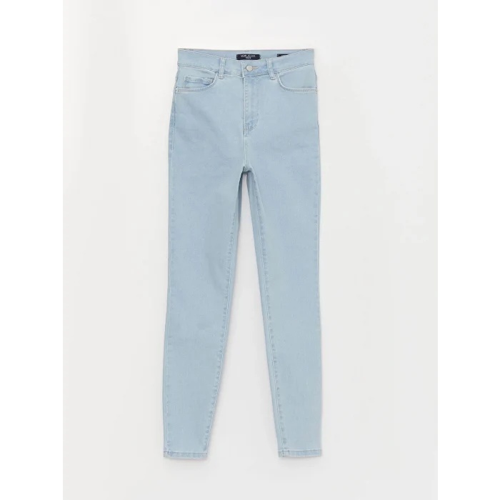 LCW Jeans İNDİGO Yüksek Bel Jüpiter Süper Skinny Fit Kadın Jean Pantolon