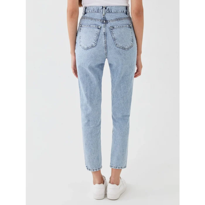 LCW Jeans İNDİGO Mom Fit Kadın Jean Pantolon
