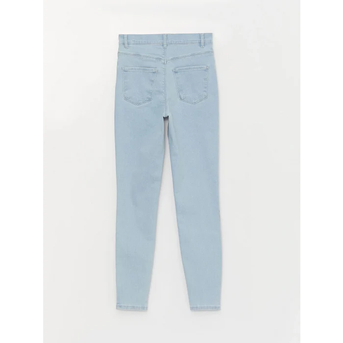 LCW Jeans İNDİGO Yüksek Bel Jüpiter Süper Skinny Fit Kadın Jean Pantolon