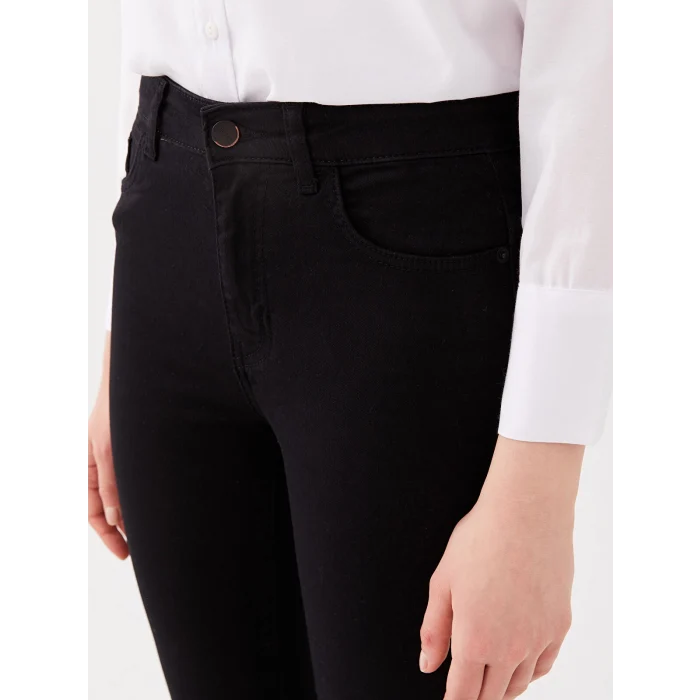 LCW Jeans SİYAH Yüksek Bel Jüpiter Süper Skinny Fit Kadın Jean Pantolon
