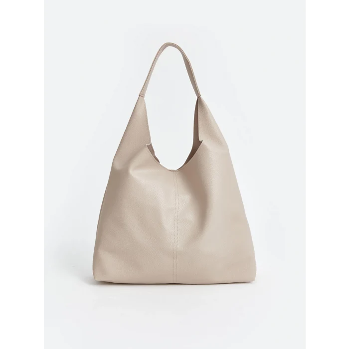 LCW ACCESSORIES BEJ Deri Görünümlü Kadın Kol Çantası