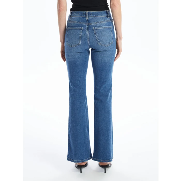 LCW Jeans İNDİGO Mars Flare Kadın Jean Pantolon