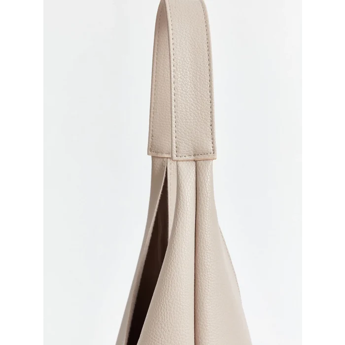 LCW ACCESSORIES BEJ Deri Görünümlü Kadın Kol Çantası