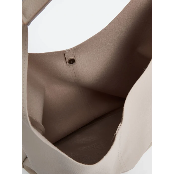 LCW ACCESSORIES BEJ Deri Görünümlü Kadın Kol Çantası