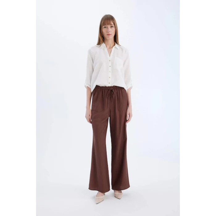 Defacto M9407 Beyaz Regular Fit Basic Düz Uzun Kollu Gömlek