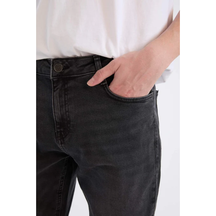 Defacto D5480 DENIM Pedro Slim Fit Dar Kalıp Normal Bel Dar Paça Jean Pantolon