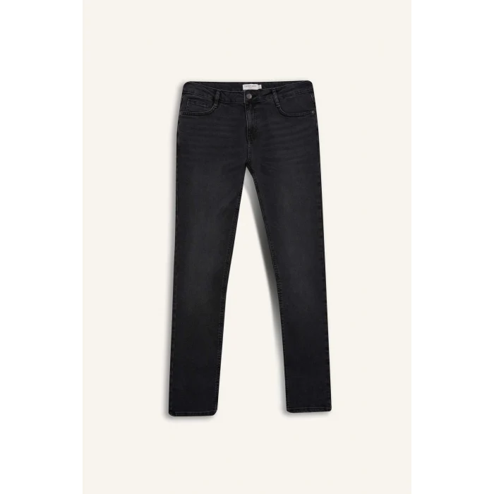 Defacto D5480 DENIM Pedro Slim Fit Dar Kalıp Normal Bel Dar Paça Jean Pantolon