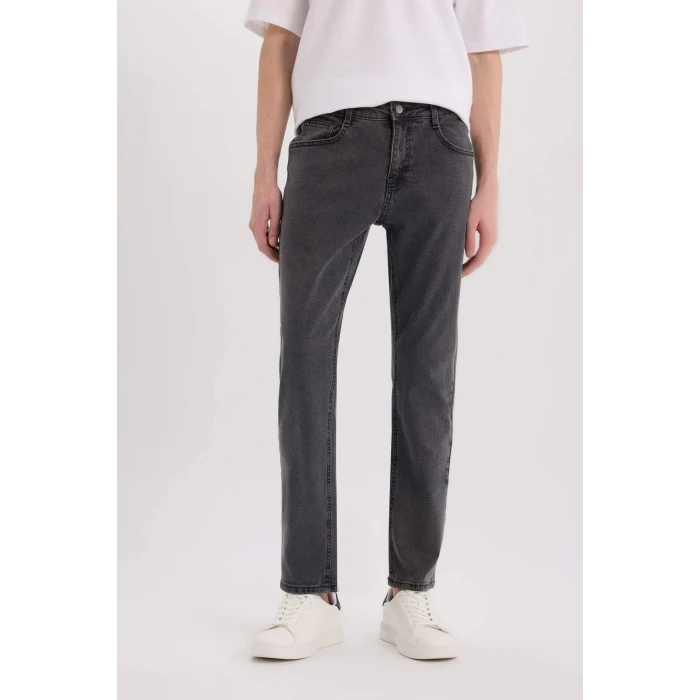 Defacto D9827 DENIM Sergio Regular Fit Normal Kalıp Normal Bel Boru Paça Jean Pantolon