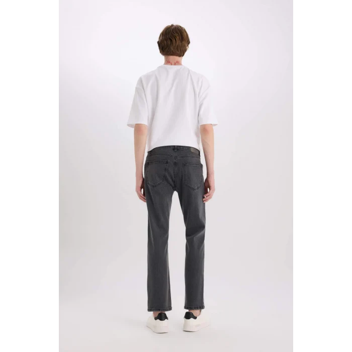 Defacto D9827 DENIM Sergio Regular Fit Normal Kalıp Normal Bel Boru Paça Jean Pantolon