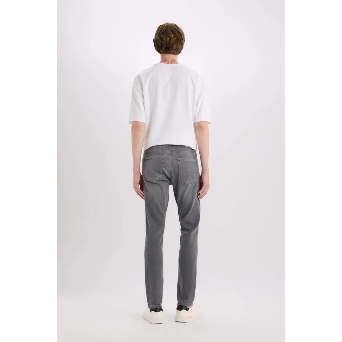 Defacto E2740 Gri Carlo Skinny Fit Ekstra Dar Kalıp Normal Bel Ekstra Dar Paça Jean Pantolon