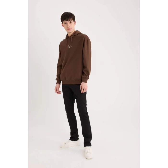 Defacto S2711 Siyah Pedro Slim Fit Dar Kalıp Normal Bel Dar Paça Jean Pantolon