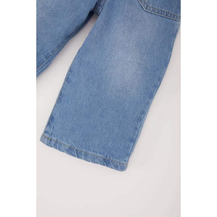 Defacto D7886 Mavi Kız Bebek Wide Leg Geniş Bol Paça Jean Pantolon