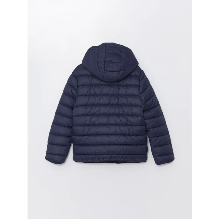 LCW Kids LACİVERT Kapüşonlu Erkek Çocuk Şişme Mont