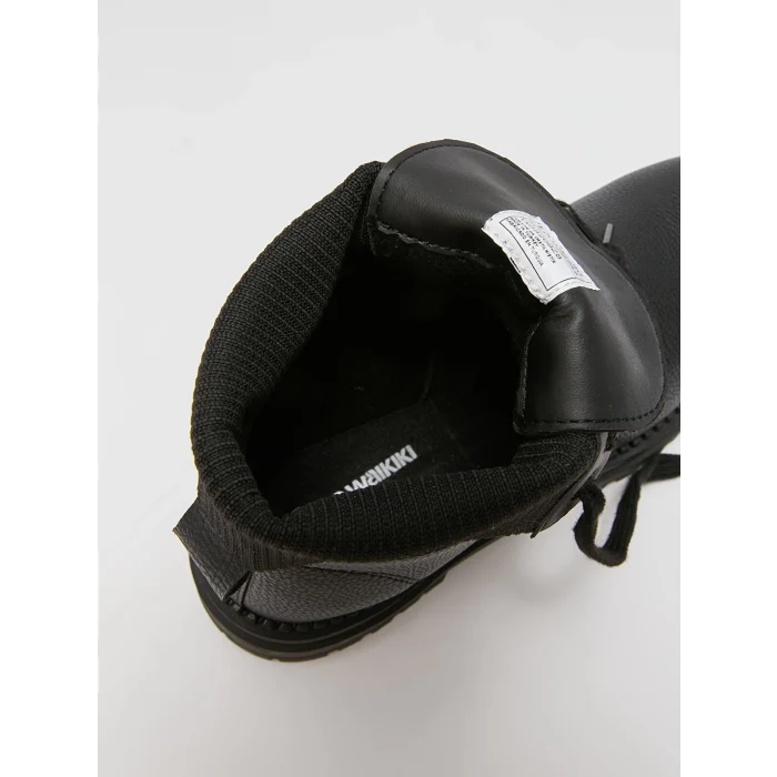 LC WAIKIKI SİYAH Deri Görünümlü Bağcıklı Kadın Bot