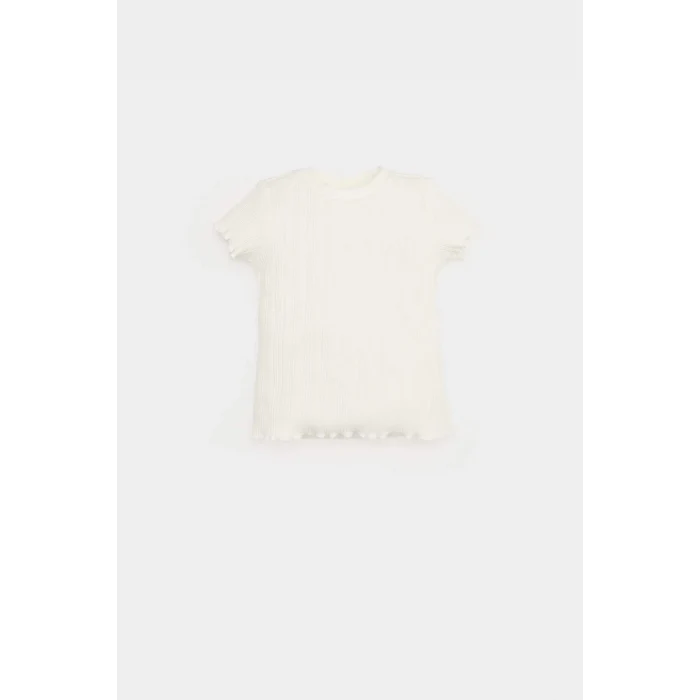 Defacto E5480 Pembe Kız Bebek 2li Takım Kısa Kollu Tişört Ayarlanabilir Askılı Salopet Elbise