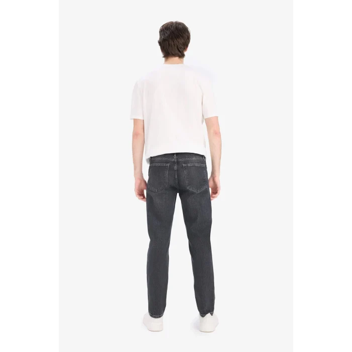 Defacto E7033 DENIM Slim Tapered Fit Dar Kalıp Normal Bel Daralan Paça Jean Pantolon