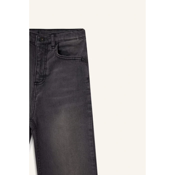 Defacto D6489 Gri Erkek Çocuk Loose Fit Düz Paça Jean Pantolon