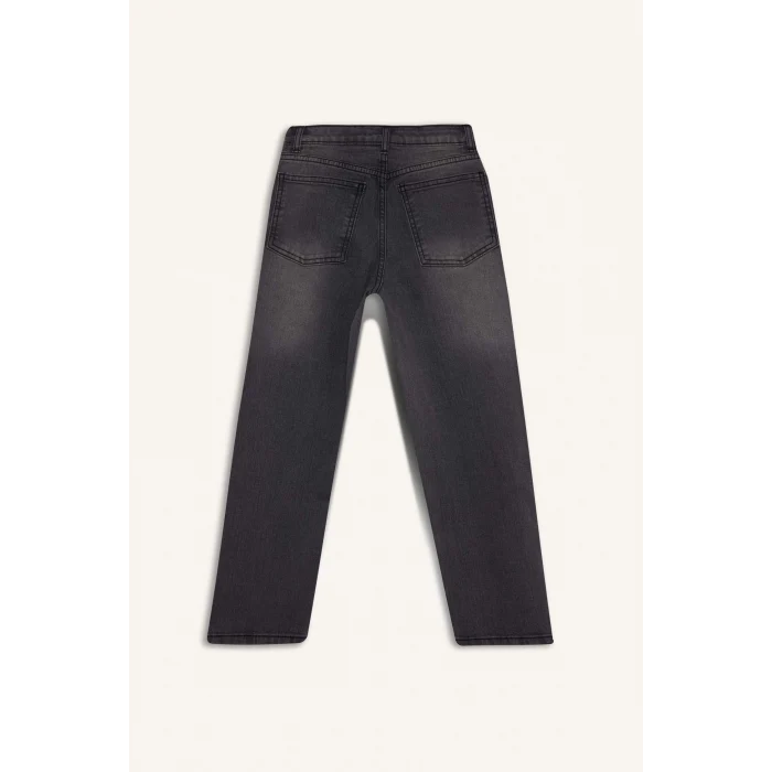 Defacto D6489 Gri Erkek Çocuk Loose Fit Düz Paça Jean Pantolon