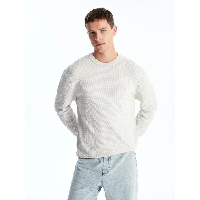 LCW Vision BEJ Bisiklet Yaka Uzun Kollu Erkek Triko Kazak