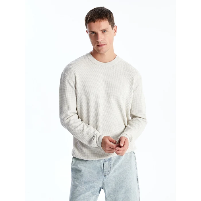 LCW Vision BEJ Bisiklet Yaka Uzun Kollu Erkek Triko Kazak