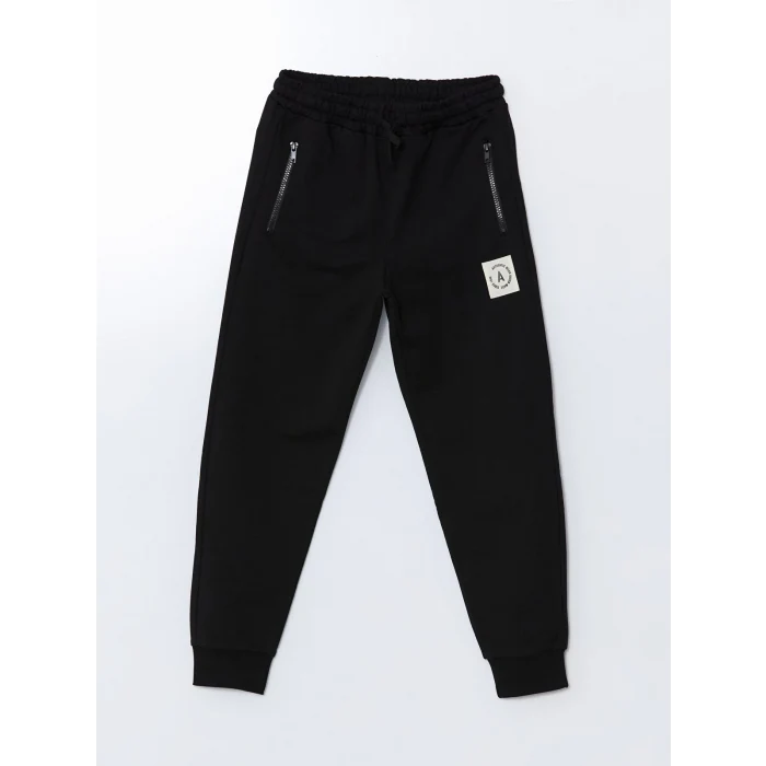 LCW Kids SİYAH Beli Lastikli Erkek Çocuk Jogger Eşofman Altı