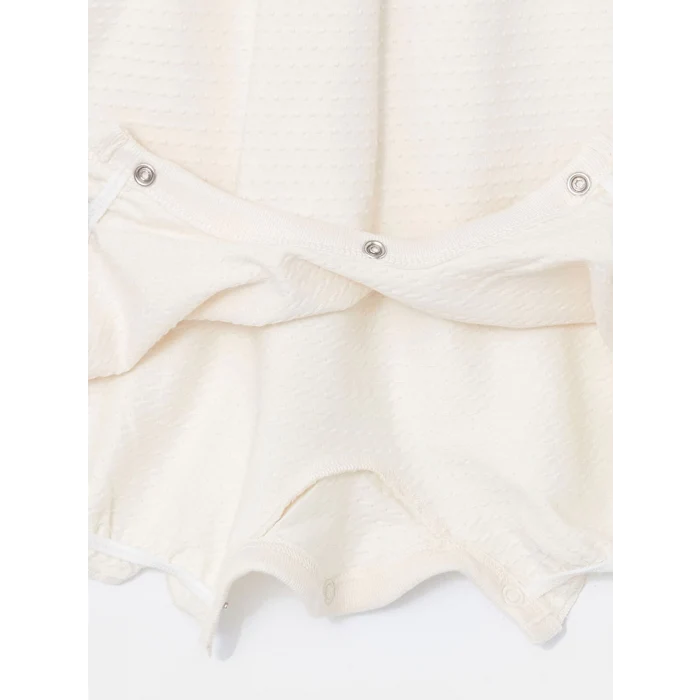 LCW baby EKRU Kız Bebek Basic Penye Tulum