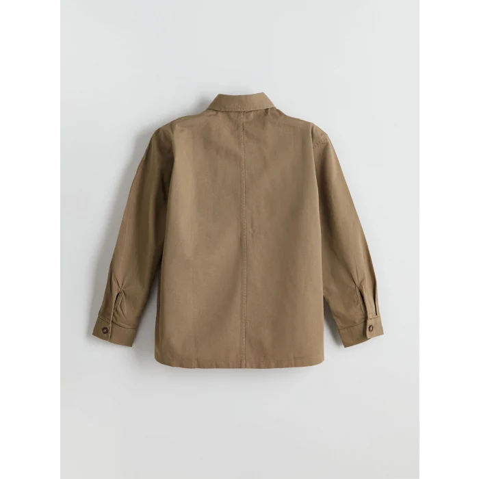 LCW Kids HAKİ Uzun Kollu Erkek Çocuk Gömlek