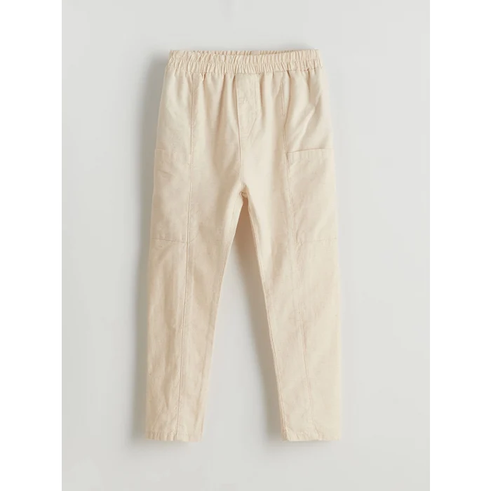 LCW Kids SARI Çizgili Erkek Çocuk Gömlek ve Pantolon 2li