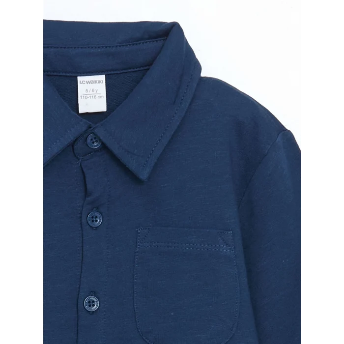 LCW Kids İNDİGO Basic Erkek Çocuk Gömlek ve Pantolon 2li