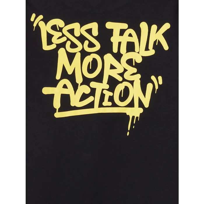 LCW Kids SİYAH Bisiklet Yaka Erkek Çocuk Pijama Takımı