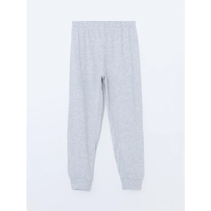 LCW Kids SİYAH Bisiklet Yaka Erkek Çocuk Pijama Takımı