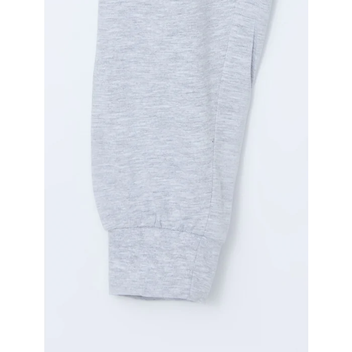 LCW Kids SİYAH Bisiklet Yaka Erkek Çocuk Pijama Takımı