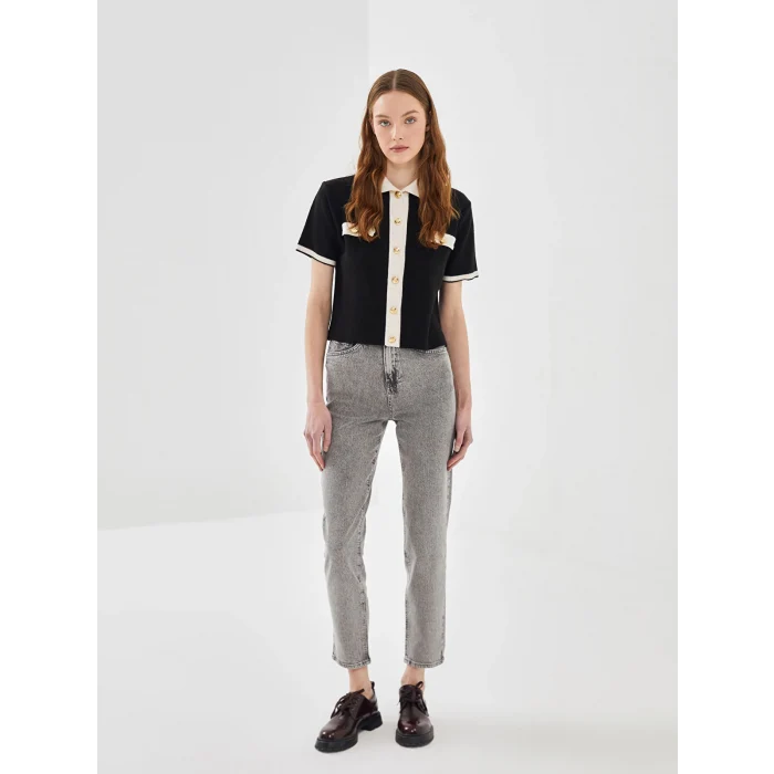 LCW Jeans GRİ Mom Fit Kadın Jean Pantolon