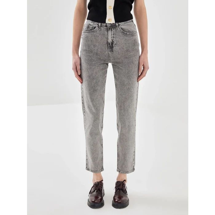 LCW Jeans GRİ Mom Fit Kadın Jean Pantolon