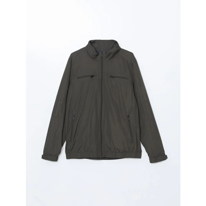 LCWAIKIKI Classic HAKİ Standart Kalıp Kapüşonlu Erkek Mont