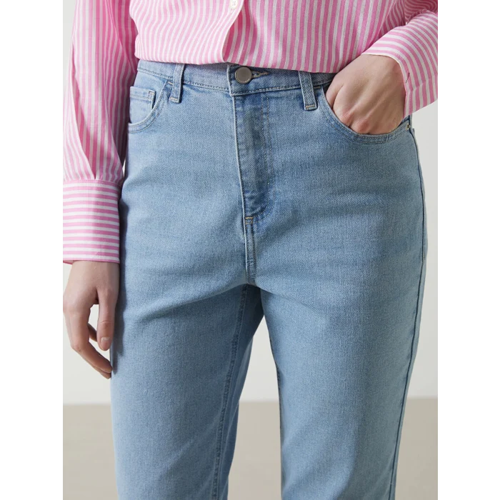 LCW Jeans İNDİGO Mars Flare Kadın Jean Pantolon