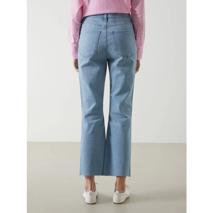 LCW Jeans İNDİGO Mars Flare Kadın Jean Pantolon