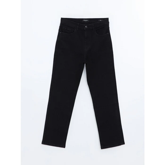 LCW Jeans SİYAH Straight Fit Kadın Jean Pantolon