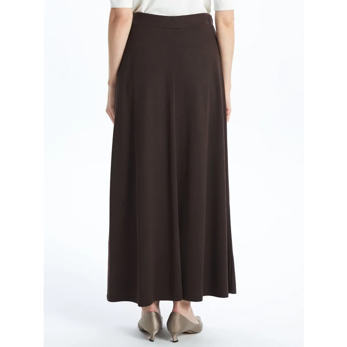 LCW Grace KAHVERENGİ Beli Lastikli Kadın Etek