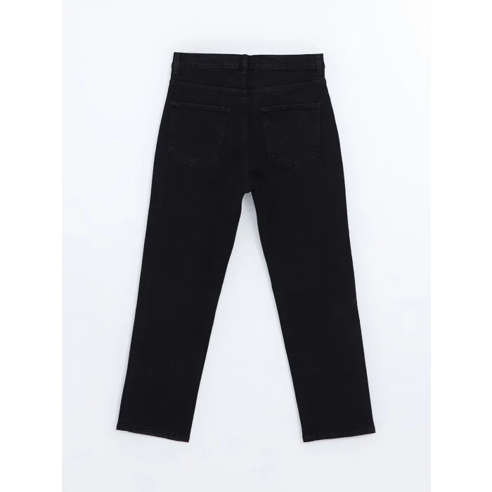 LCW Jeans SİYAH Straight Fit Kadın Jean Pantolon